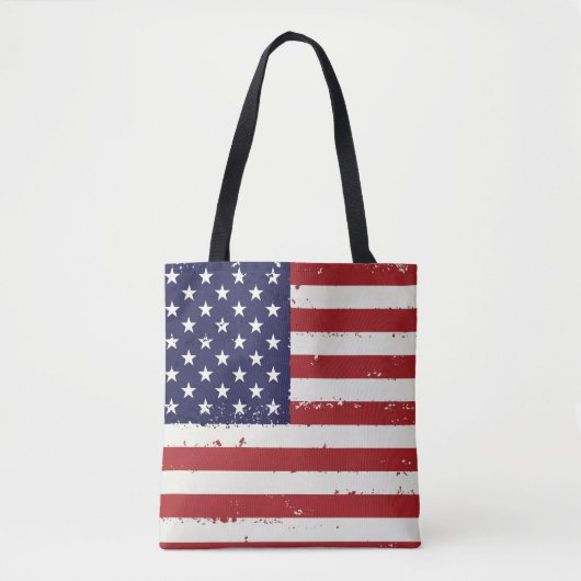 Patriottische Vlag van de Verenigde Staten - Ameri Tote Bag (Voorkant)