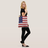 Patriottische Vlag van de Verenigde Staten - Ameri Tote Bag (Op model)