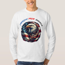 Patriottische Vlag van de Verenigde Staten T-shirt