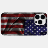 Patriottische vlag van de Verenigde Staten van Ame Case-Mate iPhone Case (Achterkant (horizontaal))