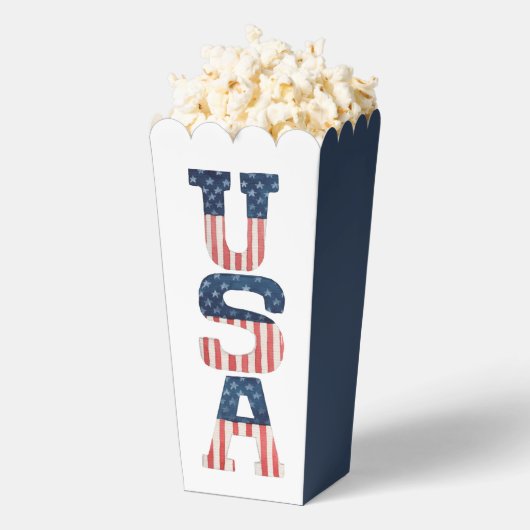 Patriottische Vlag van de VS 4 juli Bedankdoosjes (Popped)