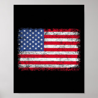 Patriottische Vlag Van De VS 4 Juli Voor Mannen Vr Poster