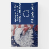 Patriottische Vlag van de VS Amerika 250 Jaar 1776 Spandoek (Verticaal)