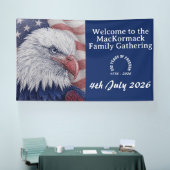 Patriottische Vlag van de VS Amerika 250 Jaar 1776 Spandoek (Beurs)