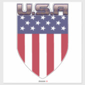 Patriottische Vlag van de VS Amerikaanse Vlag Sticker (Vel)