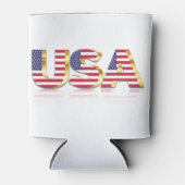 Patriottische Vlag van de VS Koelbox Blikjeskoeler (Voorkant)