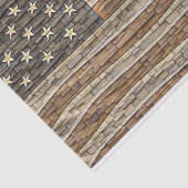  Patriottische Vlag van de VS op stenen muur Tissuepapier (Detail)