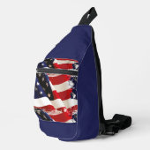 Patriottische Vlag van de VS Sling Bag (Rechterhoek)