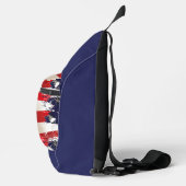 Patriottische Vlag van de VS Sling Bag (Rechts)