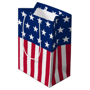 Patriottische Vlag van de VS Sterren & Strepen Roo Medium Cadeauzakje