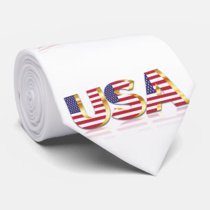 Patriottische Vlag van de VS Stropdas