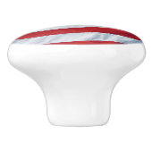 Patriottische Vlag van de VS - Trotse Amerikaan Keramische Knop (Zijkant)