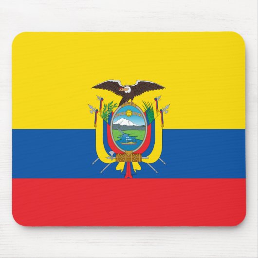 Patriottische vlag van Ecuador Muismat (Voorkant)