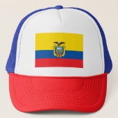 Patriottische vlag van Ecuador Trucker Pet (Voorkant)