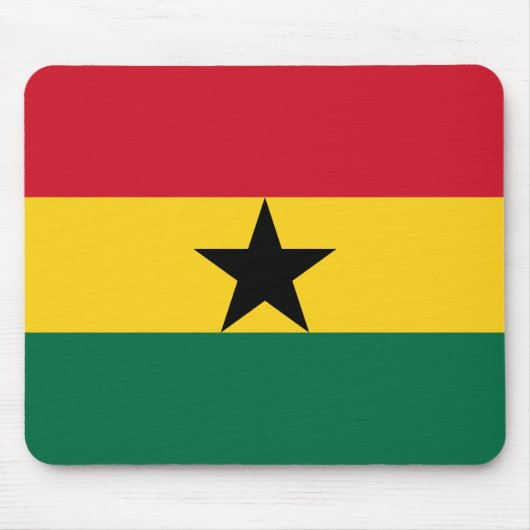 Patriottische vlag van Ghana Muismat (Voorkant)