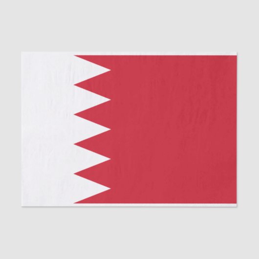 Patriottische vlag van het Bahreinse weefselpapier Tissuepapier (Voorkant)