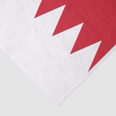 Patriottische vlag van het Bahreinse weefselpapier Tissuepapier (Detail)