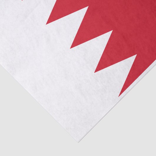 Patriottische vlag van het Bahreinse weefselpapier Tissuepapier (Detail)