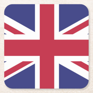 Patriottische Vlag van het Verenigd Koninkrijk Kartonnen Onderzetters