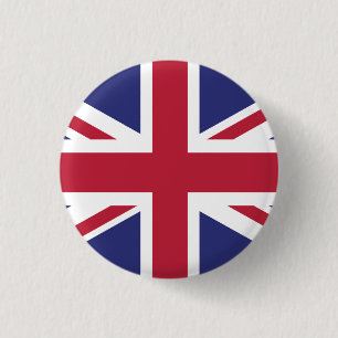 Patriottische Vlag van het Verenigd Koninkrijk Ronde Button 3,2 Cm