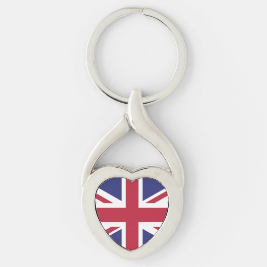 Patriottische Vlag van het Verenigd Koninkrijk Sleutelhanger (Voorkant)