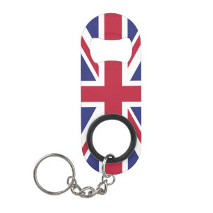 Patriottische Vlag van het Verenigd Koninkrijk Sleutelhanger Flessenopener