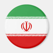 Patriottische vlag van Iran Magneet (Voorkant)