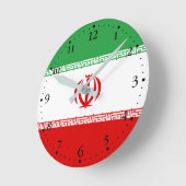 Patriottische vlag van Iran Ronde Klok (Hoek)