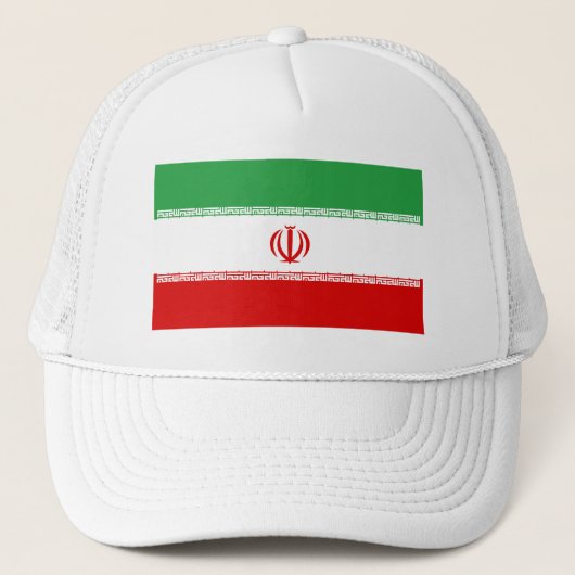 Patriottische vlag van Iran Trucker Pet (Voorkant)