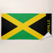 Patriottische vlag van Jamaica Strandlaken (Voorkant)