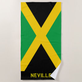 Patriottische vlag van Jamaica Strandlaken
