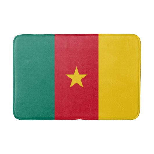 Patriottische vlag van Kameroen Badmat (Voorkant)