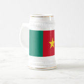 Patriottische vlag van Kameroen Bierpul (Voorkant links)