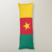 Patriottische vlag van Kameroen Lichaamskussen (Achterkant (Verticaal))