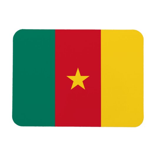 Patriottische vlag van Kameroen Magneet (Horizontaal)