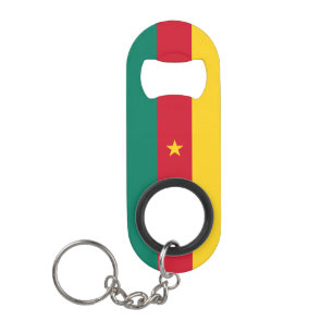 Patriottische vlag van Kameroen Mini Flessenopener
