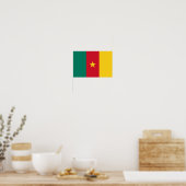 Patriottische vlag van Kameroen Poster (Keuken)