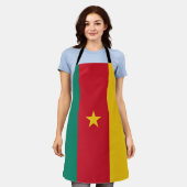 Patriottische vlag van Kameroen Schort (Gedragen)