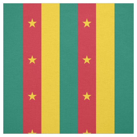 Patriottische vlag van Kameroen Stof (Swatch)