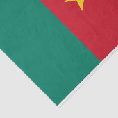 Patriottische vlag van Kameroen Tissuepapier (Detail)