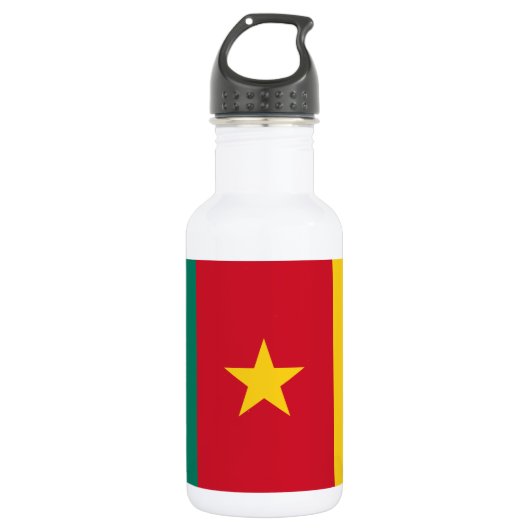 Patriottische vlag van Kameroen Waterfles (Voorkant)