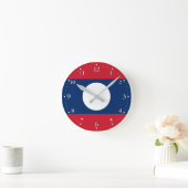 Patriottische vlag van Laos Ronde Klok (Huis)