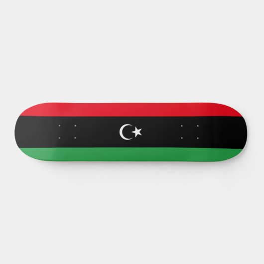 Patriottische vlag van Libië Persoonlijk Skateboard (Horizontaal)