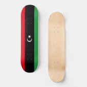 Patriottische vlag van Libië Persoonlijk Skateboard (Voorkant)