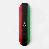 Patriottische vlag van Libië Persoonlijk Skateboard (Voorkant)