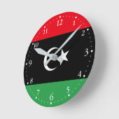 Patriottische vlag van Libië Ronde Klok (Hoek)