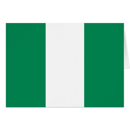 Patriottische vlag van Nigeria (Voorkant Horizontaal)