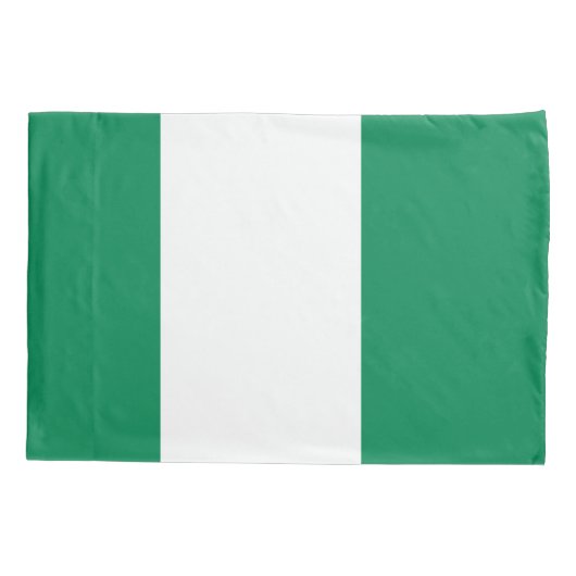 Patriottische vlag van Nigeria met één Kussensloop (Achterkant)