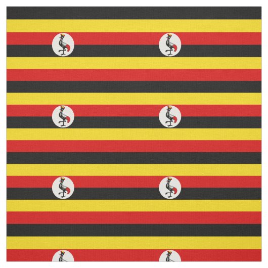 Patriottische vlag van Oeganda Stof (Swatch)