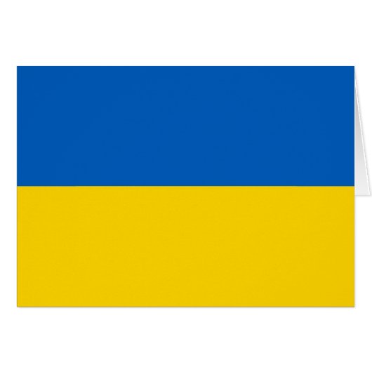 Patriottische vlag van Oekraine (Voorkant Horizontaal)